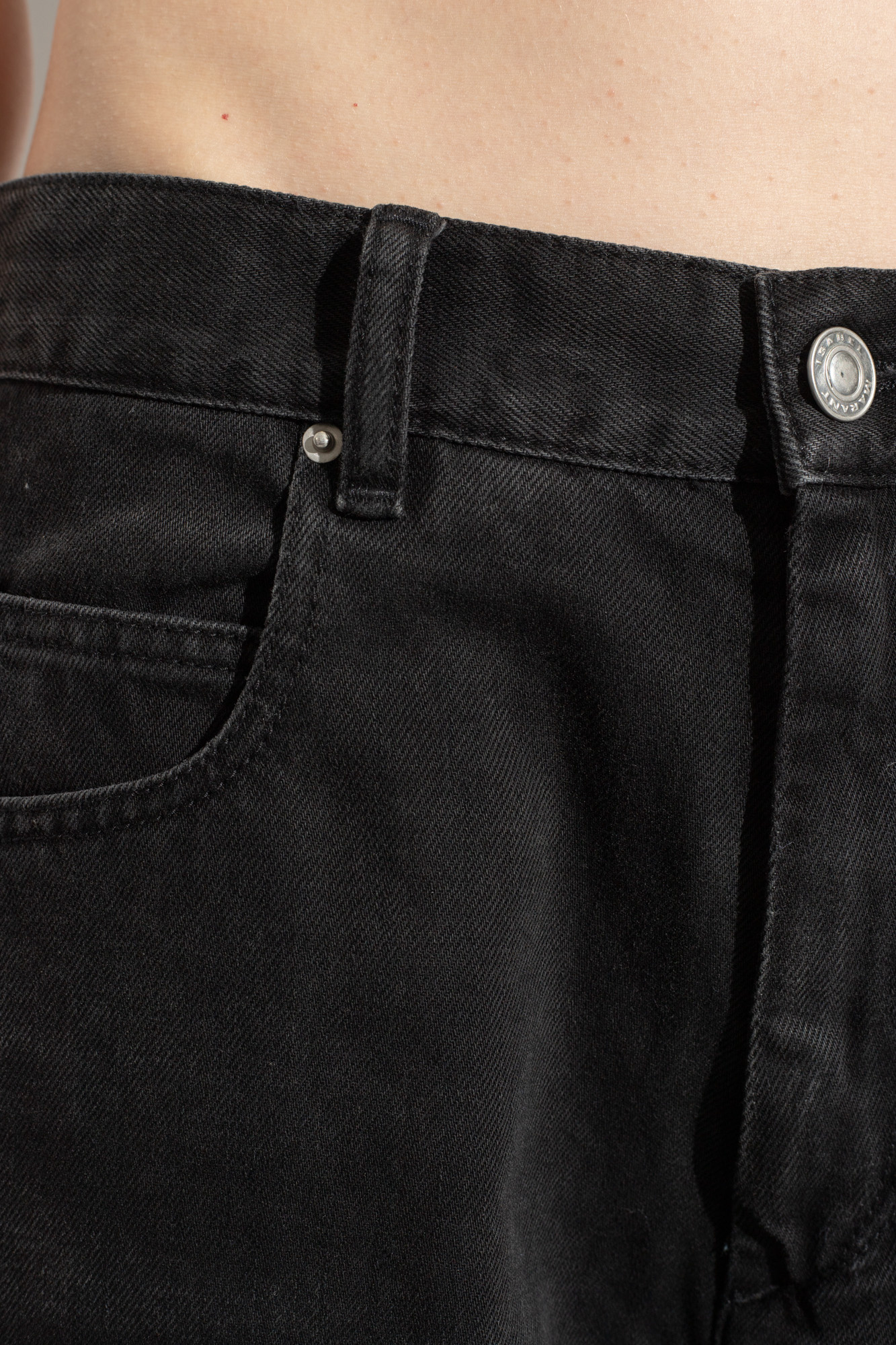 ボトムスその他 ISABEL MARANT Faded-effect black jeans 25PPA0502FA-C1H05E-02FK-A.jpg?